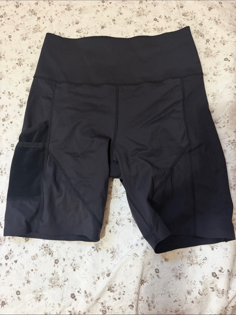 knix Black High-Rise Bike Shorts with Side Pocket